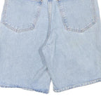 GIRBAUD Womens Denim Blue Casual Shorts S W26 Light Wash Cotton Blend