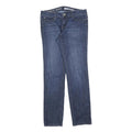 DKNY Womens Regular Fit Blue Denim Jeans W32 L32 Classic Cotton Blend Zip