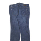 DKNY Womens Regular Fit Blue Denim Jeans W32 L32 Classic Cotton Blend Zip