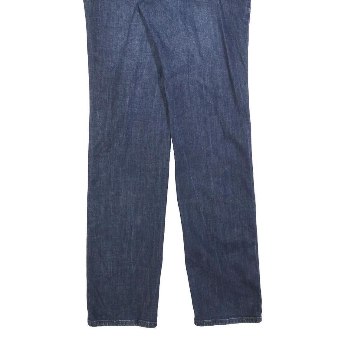 DKNY Womens Regular Fit Blue Denim Jeans W32 L32 Classic Cotton Blend Zip