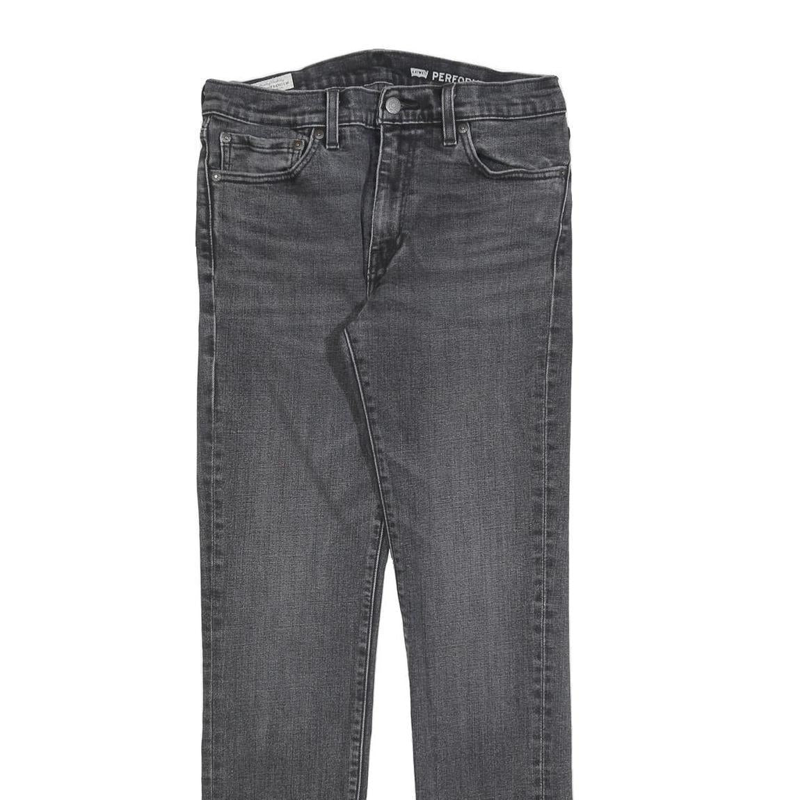 LEVI'S 511 BIG E Mens Jeans Black Slim Skinny Denim W32 L32 Classic Zip Pockets