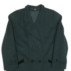 YOUR SIXTH SENSE Womens Black Wool Blend Double Breasted Jacket M Button Closure