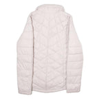 COLUMBIA Womens Light Pink Quilted Zip Jacket S Woven Classic Outdoor Wear