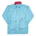 AQUA GUARD Mens Blue & Red Nylon Zip Jacket XL Lightweight Windbreaker