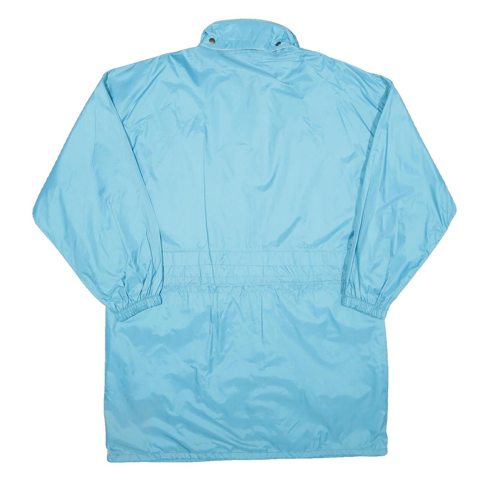 AQUA GUARD Mens Blue & Red Nylon Zip Jacket XL Lightweight Windbreaker