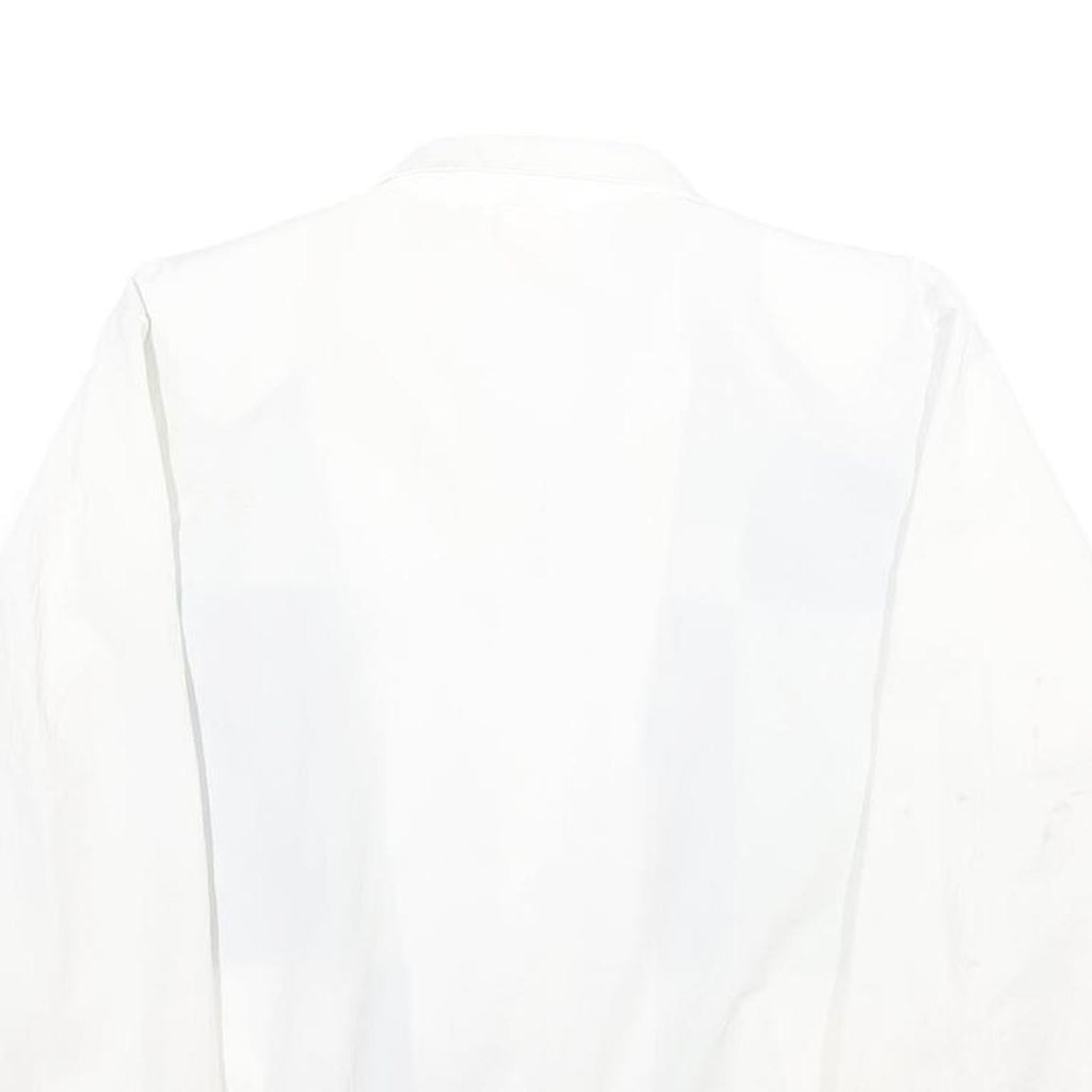 TEDDI Womens White & Blue Zip Jacket S Polyester Blend Colourblock Casual Retro