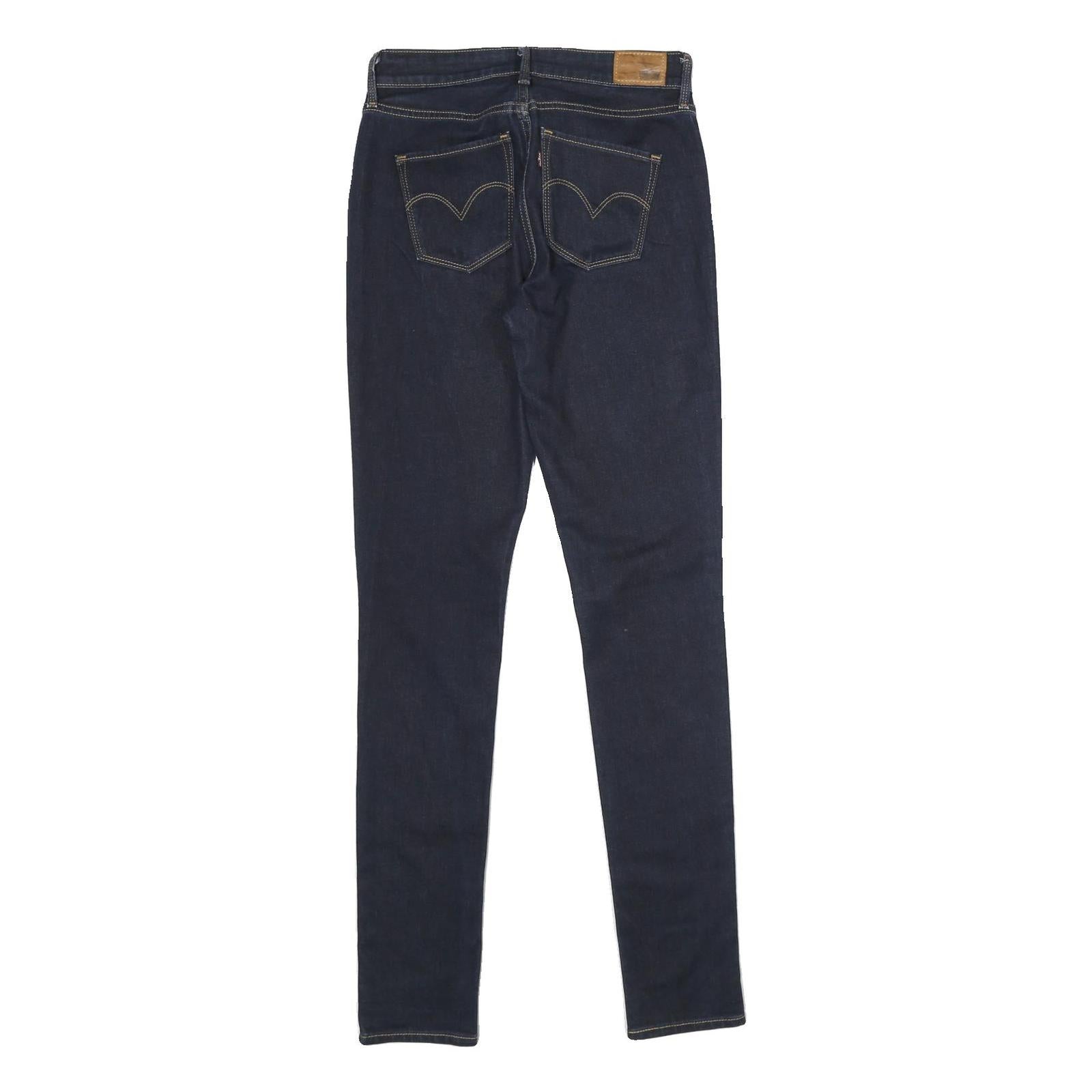 LEVI'S Womens High Rise Skinny Slim Denim Dark W26 L34 Classic Cotton Blend