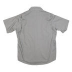 CARHARTT Mens Grey & Light Grey Work Shirt L Durable Cotton Blend Comfortable