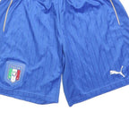 PUMA Mens Blue Italia Football Casual Shorts M W28 Sporty Polyester