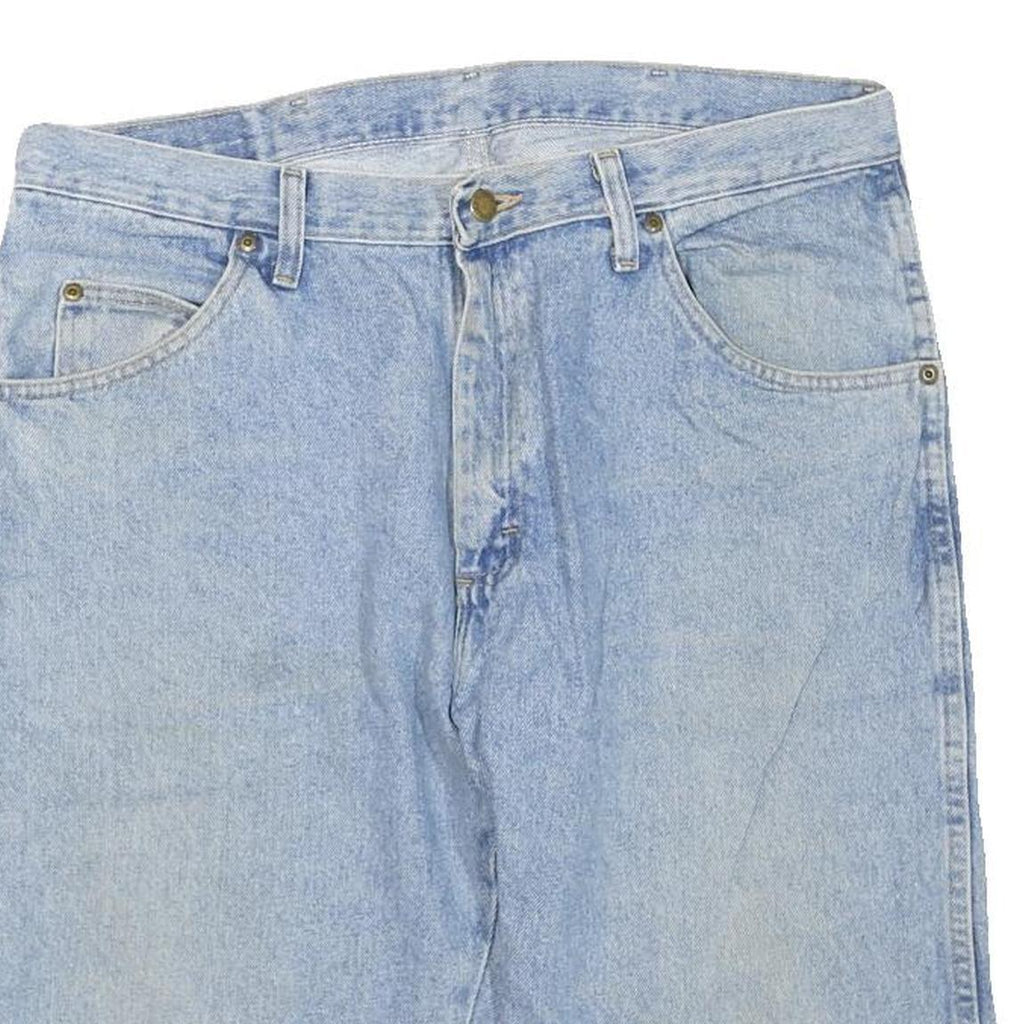WRANGLER Mens Denim Blue Casual Shorts L W36 Classic Fit Cotton Blend Summer