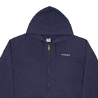 CARHARTT Mens Navy Blue Zip Up Hoodie XL Workwear Casual Cotton Blend Sweatshirt