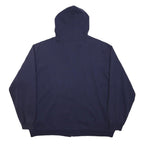 CARHARTT Mens Navy Blue Zip Up Hoodie XL Workwear Casual Cotton Blend Sweatshirt