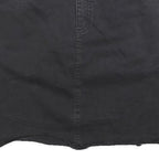 DYNAMITE Womens Black Cotton Blend Straight Mini Denim Skirt S Casual Style
