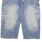 OKAY JEANS Mens Denim Blue Casual Shorts 2XL W40 Cotton Blend Comfortable Fit