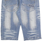 OKAY JEANS Mens Denim Blue Casual Shorts 2XL W40 Cotton Blend Comfortable Fit