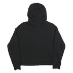 REEBOK Womens Black Hoodie M Cotton Blend Pullover Casual Sports Sweatshirt