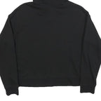 REEBOK Womens Black Hoodie M Cotton Blend Pullover Casual Sports Sweatshirt