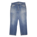 DICKIES Mens Blue Regular Straight Denim Cotton Medium W36 L30 Zip Closure