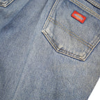 DICKIES Mens Blue Regular Straight Denim Cotton Medium W36 L30 Zip Closure