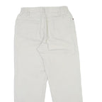 LEE COOPER Womens White Regular Fit Straight Cotton Jeans W29 L28 Zip Closure