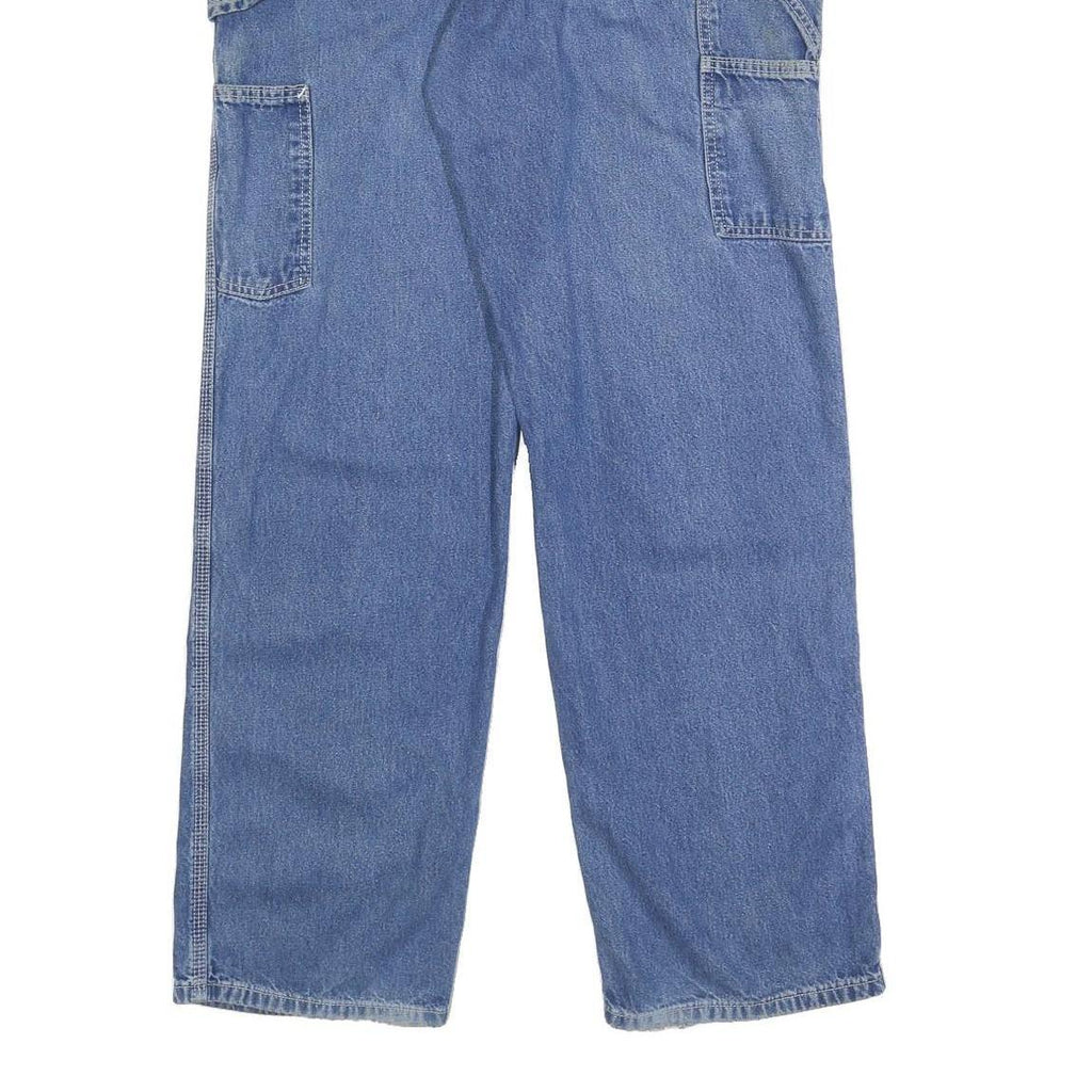 CARHARTT Mens Blue Loose Denim Jeans W30 L31 Workwear Zip Closure