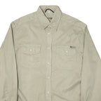 LA GAVIOTTA Mens Heavy Shirt Beige Long Sleeve M