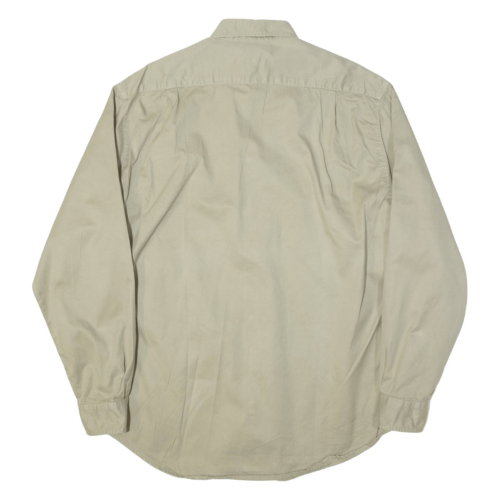 LA GAVIOTTA Mens Heavy Shirt Beige Long Sleeve M