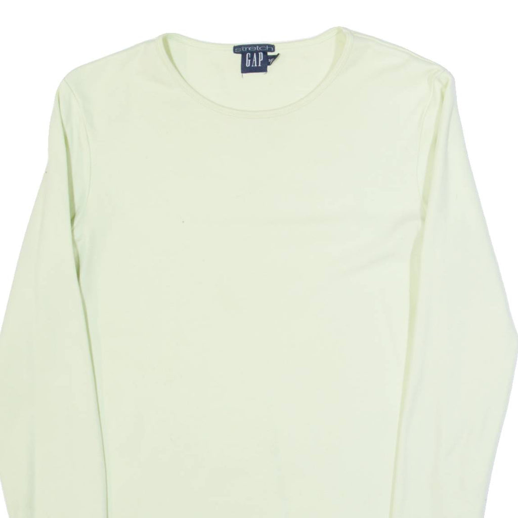 GAP Stretch Womens T-Shirt Green Long Sleeve S
