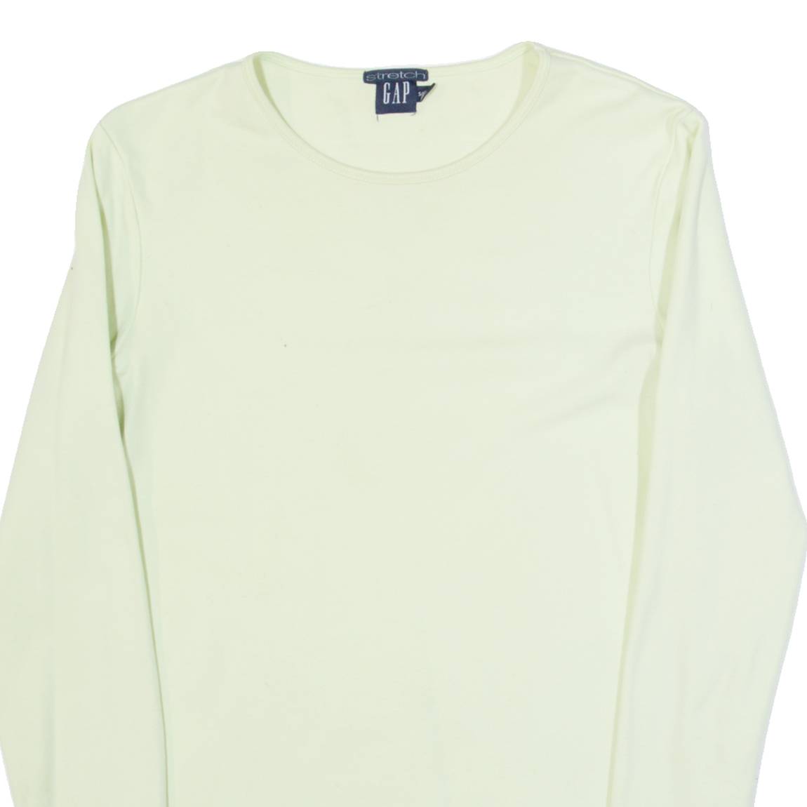 GAP Stretch Womens T-Shirt Green Long Sleeve S