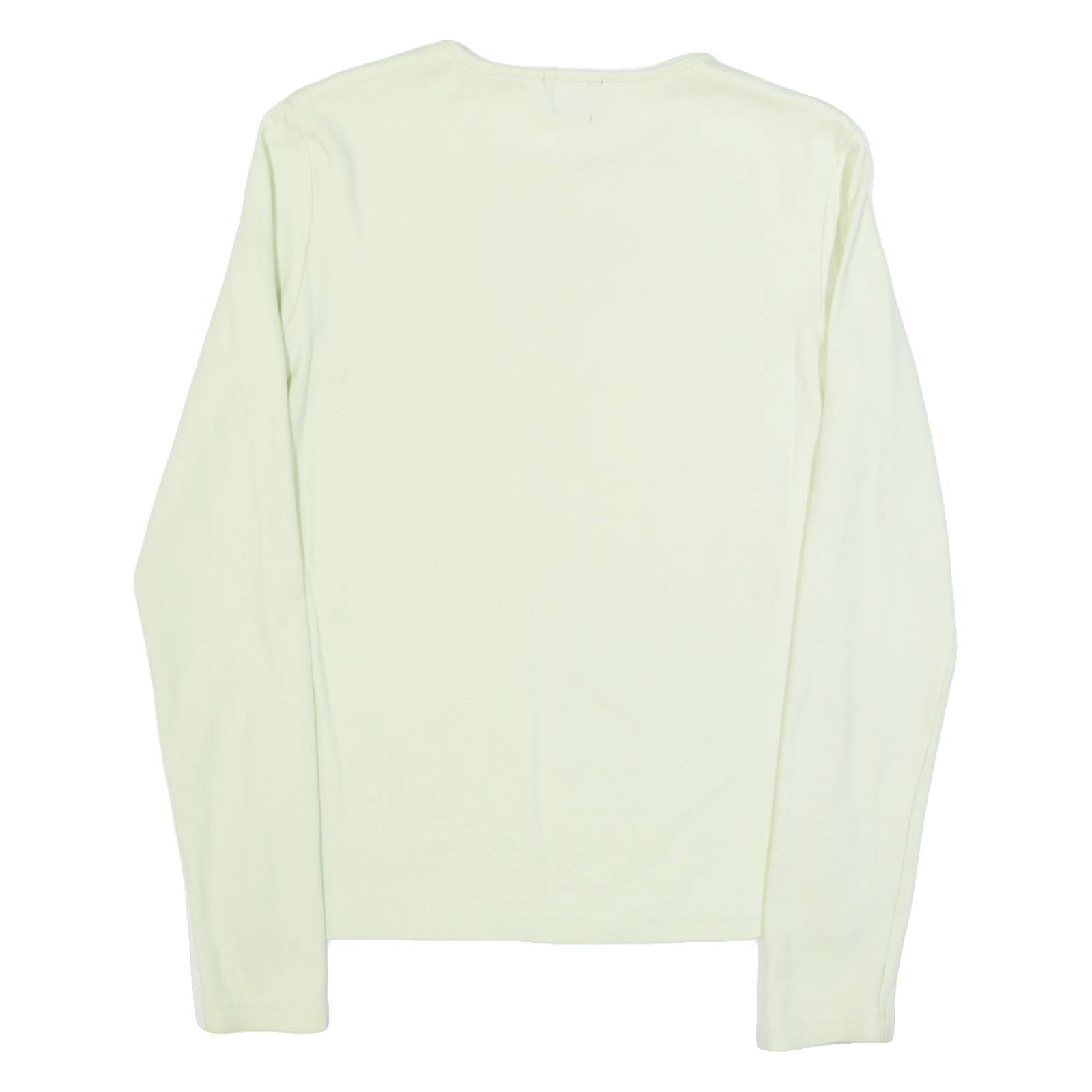 GAP Stretch Womens T-Shirt Green Long Sleeve S