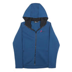 ALBRIGHT Womens Blue Zip Up Hoodie S Lightweight Casual Comfort