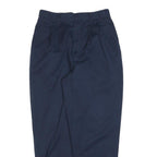 Mens Cotton Blend Navy Blue Regular Fit Straight Trousers W28 L28 Casual Zip