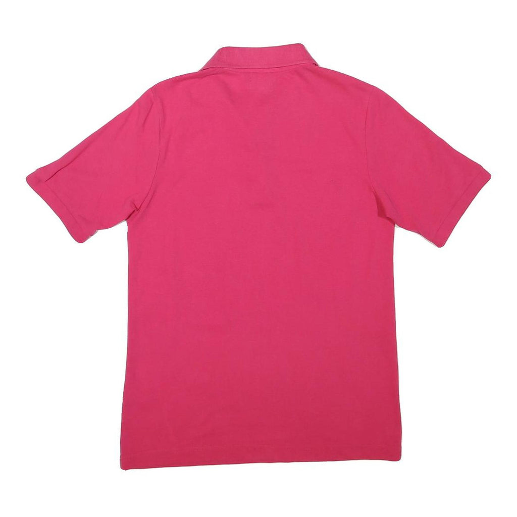 KAPPA Mens Pink Short Sleeve Plain S Cotton Blend Basic Polo Shirt Casual