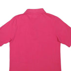 KAPPA Mens Pink Short Sleeve Plain S Cotton Blend Basic Polo Shirt Casual