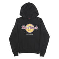 HARD ROCK CAFE Womens Black Hoodie S Barcelona Cotton Blend Pullover Casual