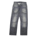 SALSA LIFE Mens Jeans Blue Regular Straight Denim Medium W30 L28 Button Closure