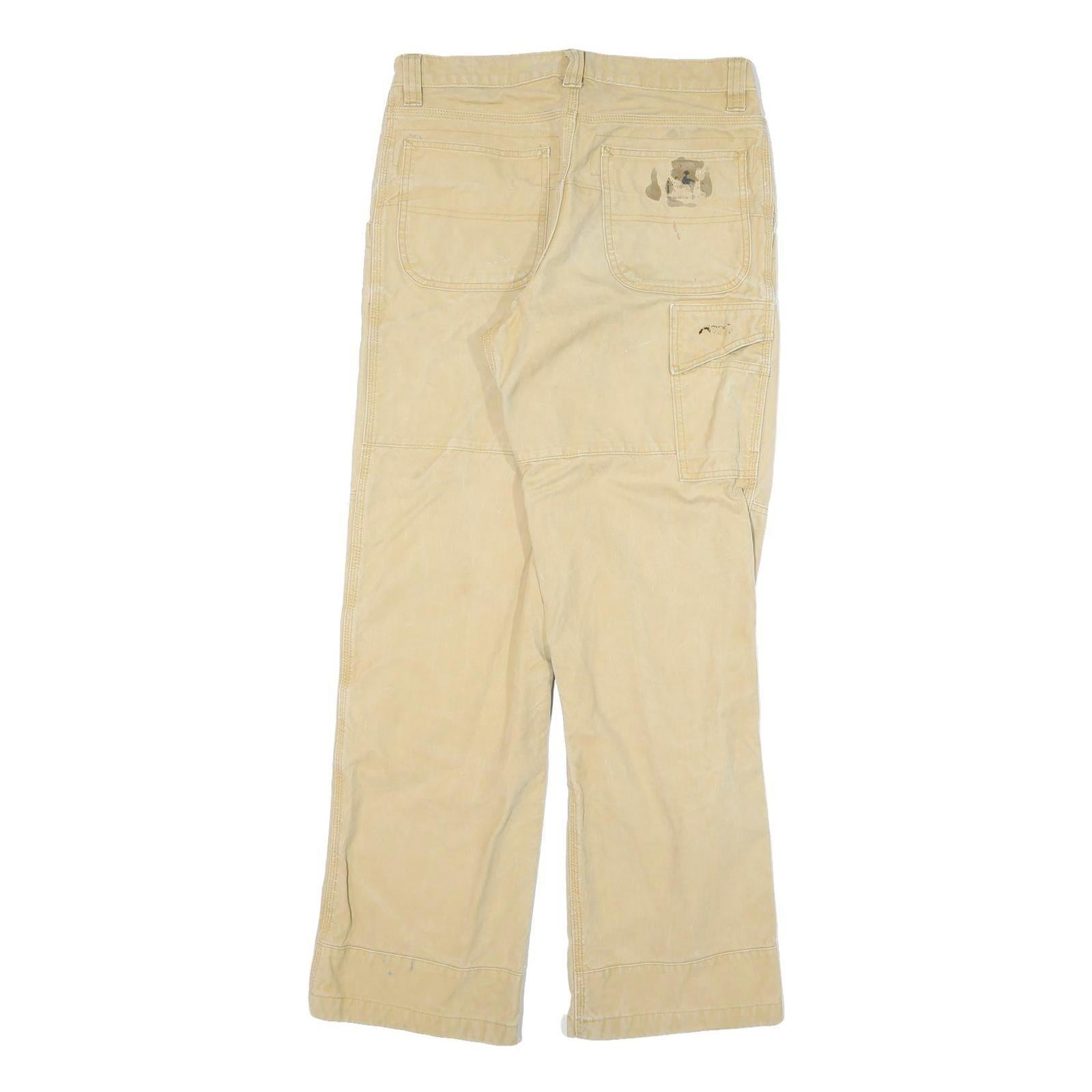 CARHARTT Mens Beige Cotton Blend Regular Fit Straight Denim Light W30 L30