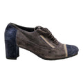 GUGLIELMO ROTTA Block Heels Grey Suede Womens UK 4