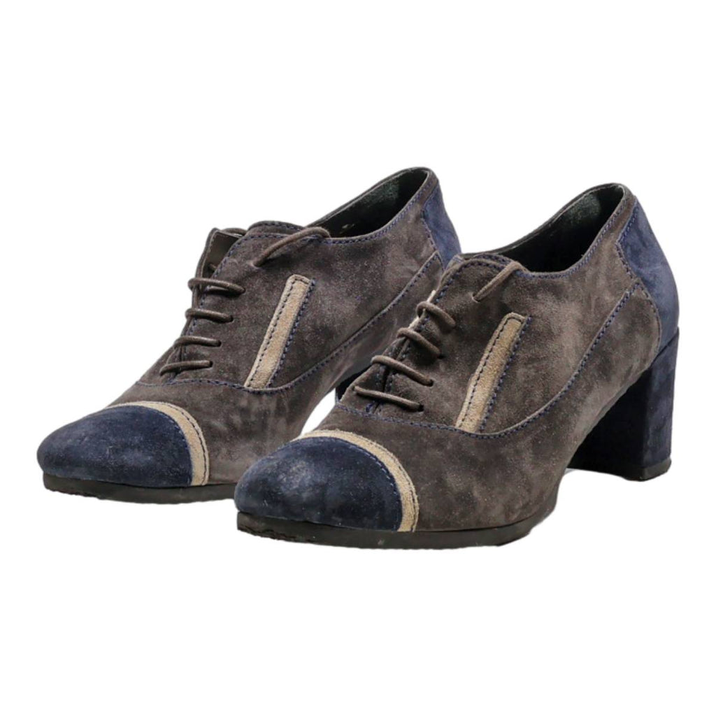 GUGLIELMO ROTTA Block Heels Grey Suede Womens UK 4