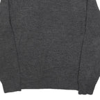 DOCKERS Mens Grey Patterned Acrylic Jumper Crew Neck Basic Knit L Casual