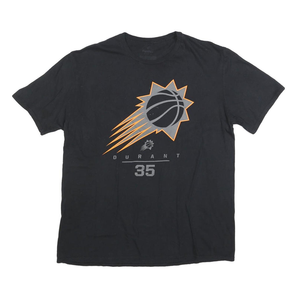 FANATICS Mens Black Durant 35 Graphic T-Shirt XL Short Sleeve Crew Neck