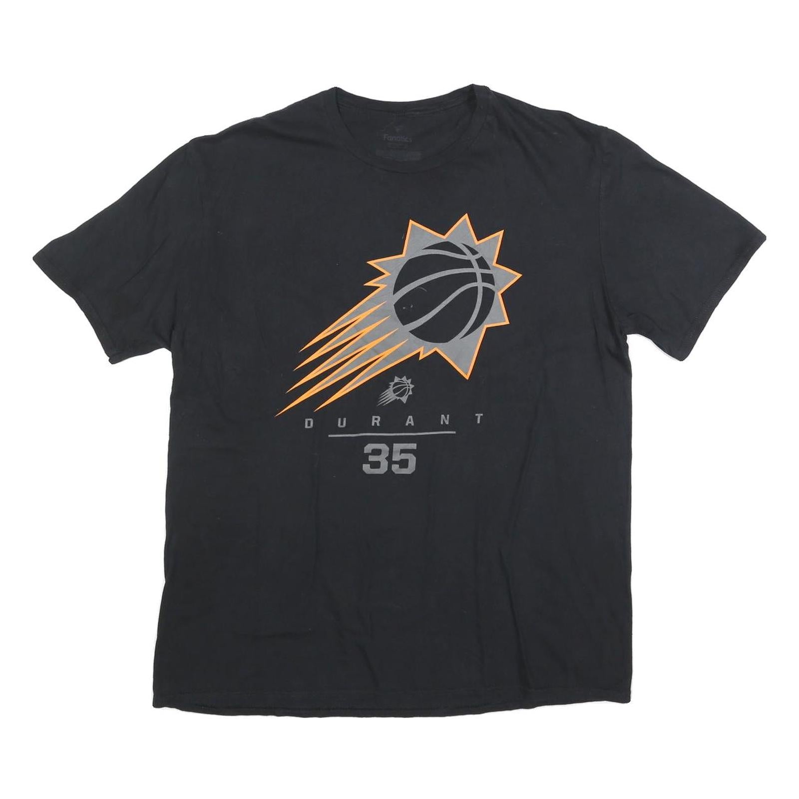 FANATICS Mens Black Durant 35 Graphic T-Shirt XL Short Sleeve Crew Neck