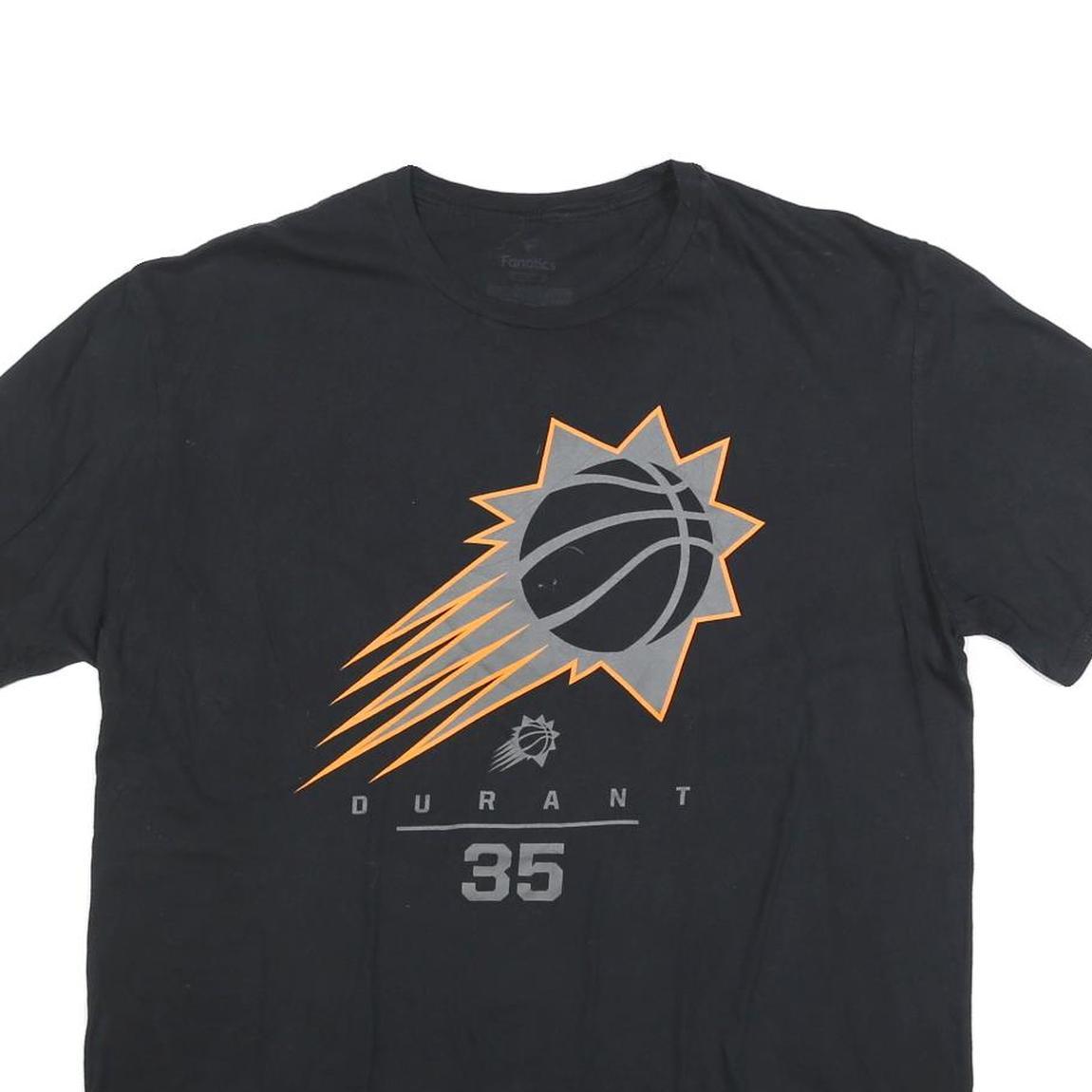 FANATICS Mens Black Durant 35 Graphic T-Shirt XL Short Sleeve Crew Neck