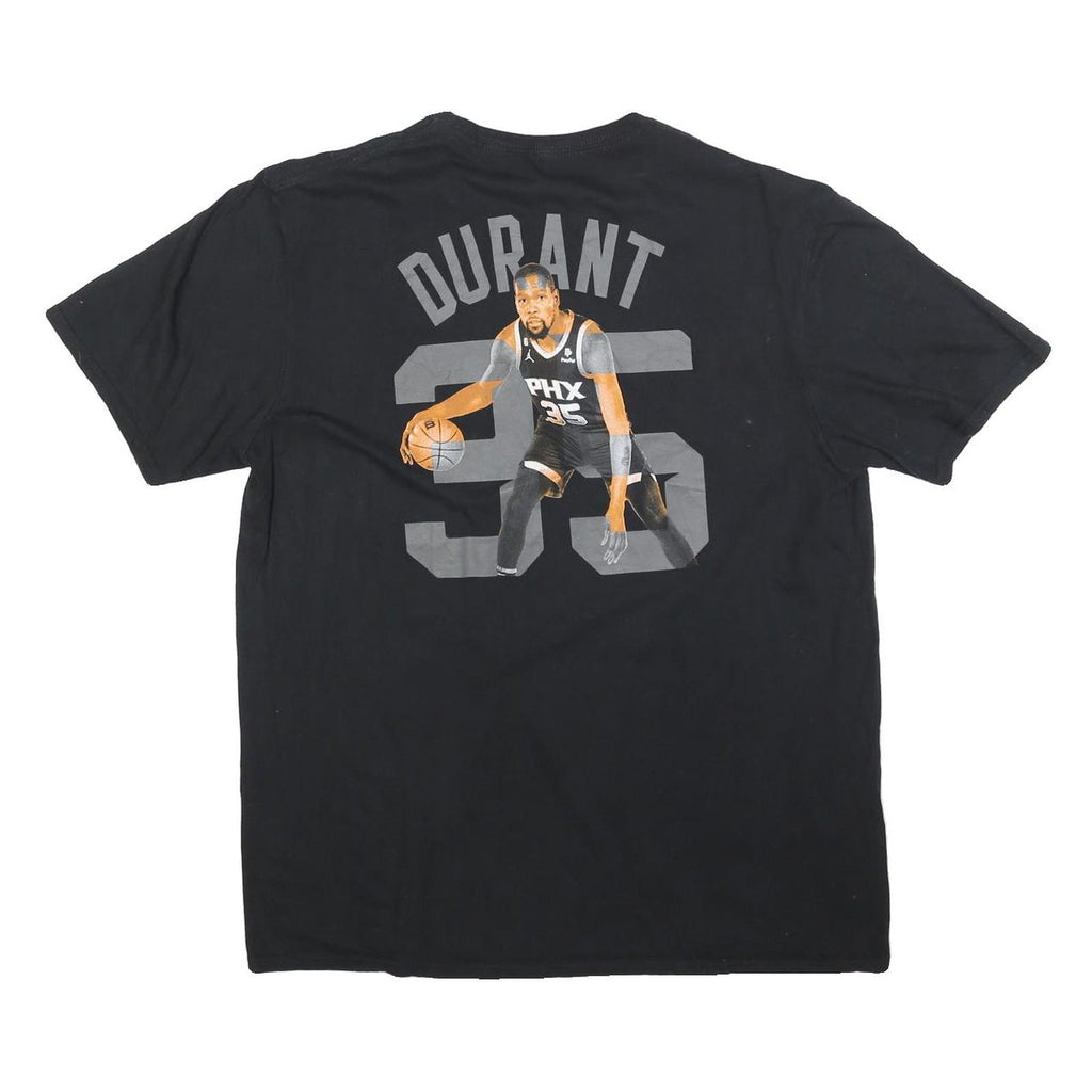 FANATICS Mens Black Durant 35 Graphic T-Shirt XL Short Sleeve Crew Neck