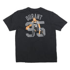 FANATICS Mens Black Durant 35 Graphic T-Shirt XL Short Sleeve Crew Neck