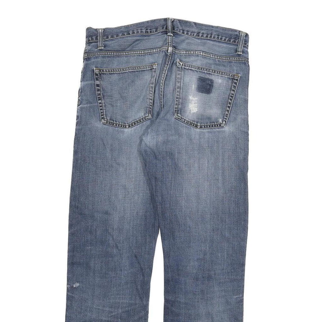 CARHARTT Mens Regular Fit Blue Denim Jeans W32 L32 Classic Zip Cotton Blend