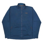 RAB Mens Blue 2XL Jacket Polyester Blend Zip Stand-Up Collar Plain Outdoor
