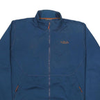 RAB Mens Blue 2XL Jacket Polyester Blend Zip Stand-Up Collar Plain Outdoor