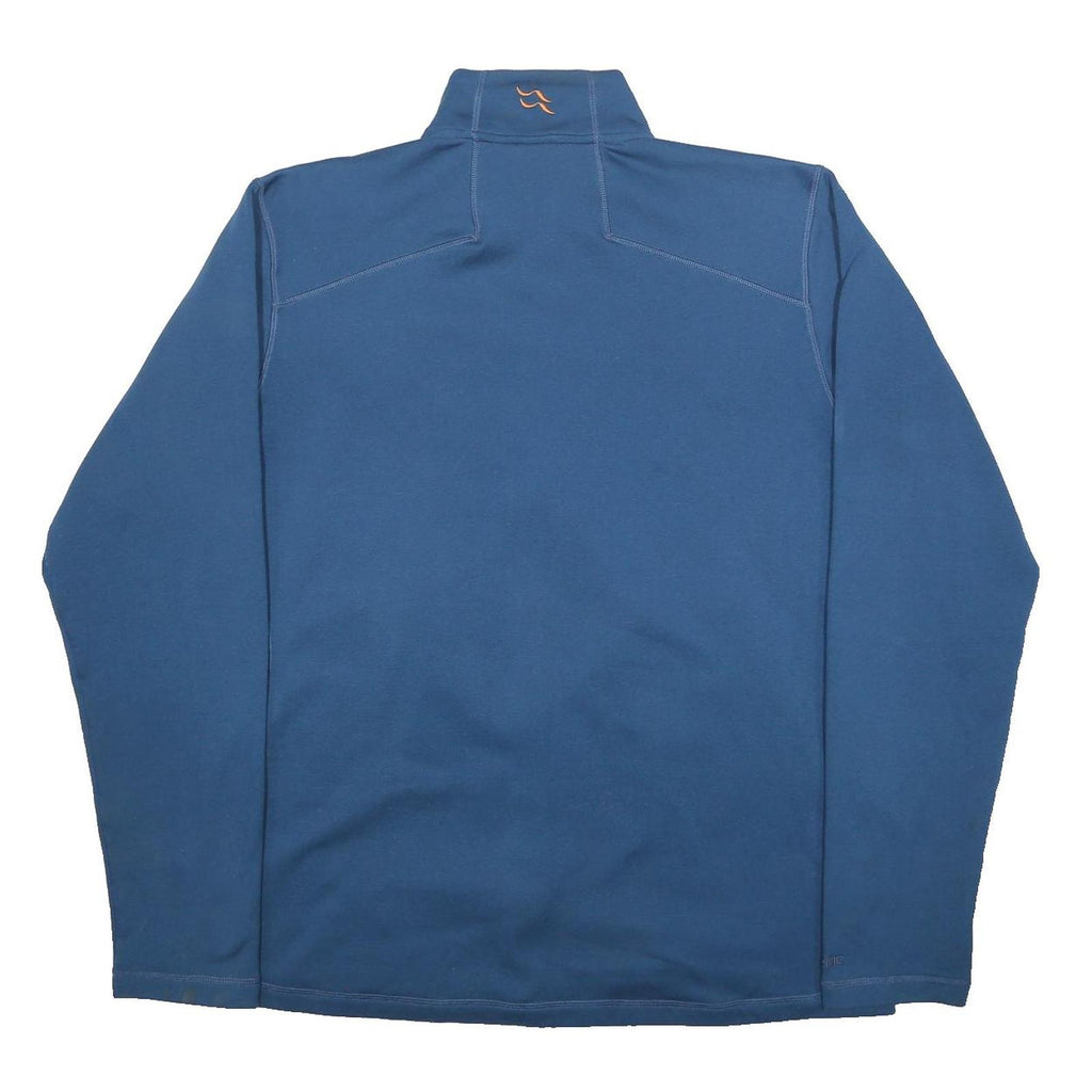 RAB Mens Blue 2XL Jacket Polyester Blend Zip Stand-Up Collar Plain Outdoor
