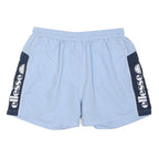 ELLESSE Mens Light Blue Navy Sports Casual Shorts L W32 Polyester Blend